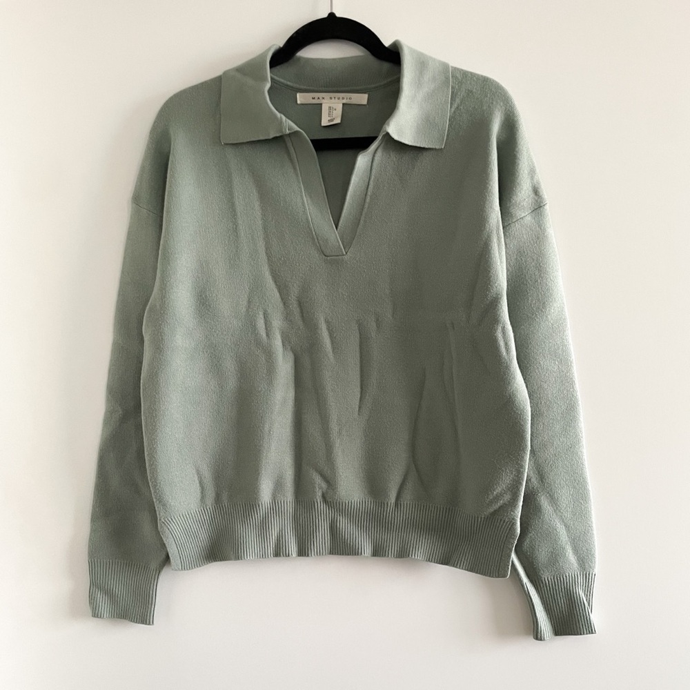 Max Studio Sage Green Sweater